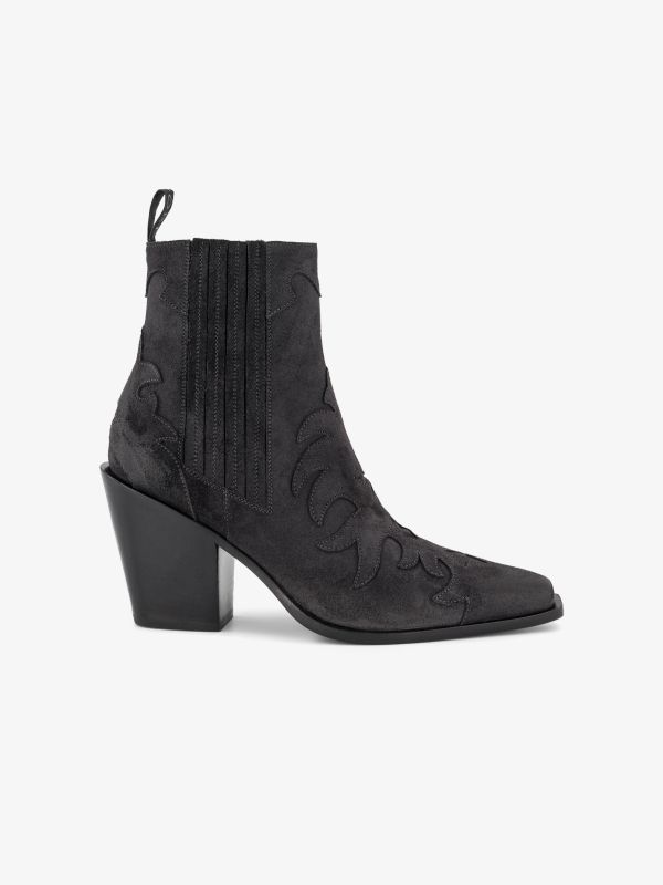 Stiefelette "Cowboy" schwarz