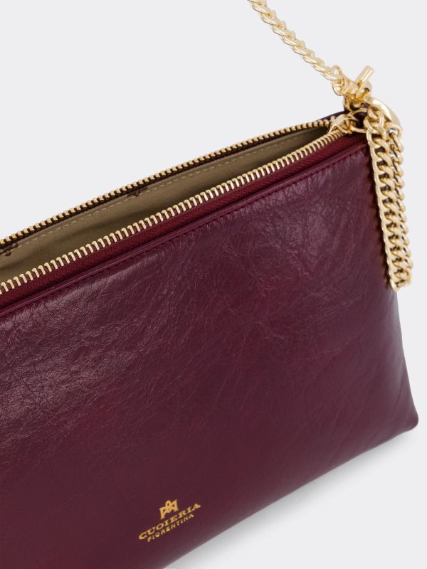 Pouchette "Amarena" rouge, CUOIERIA FIORENTINA