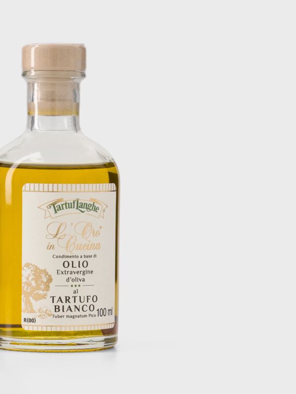 Huile d'olive avec Huile à la truffe blanche, TARTUFLANGHE