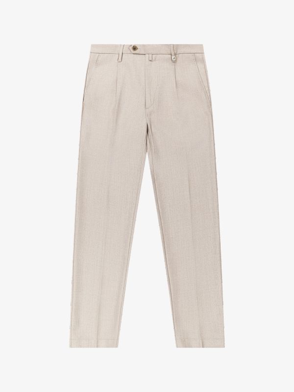 Wollhose beige