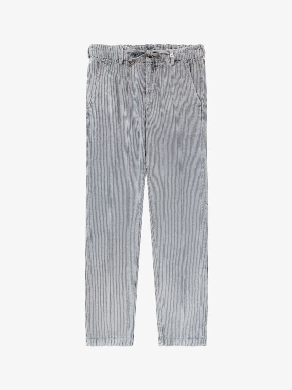 Cordhose grau