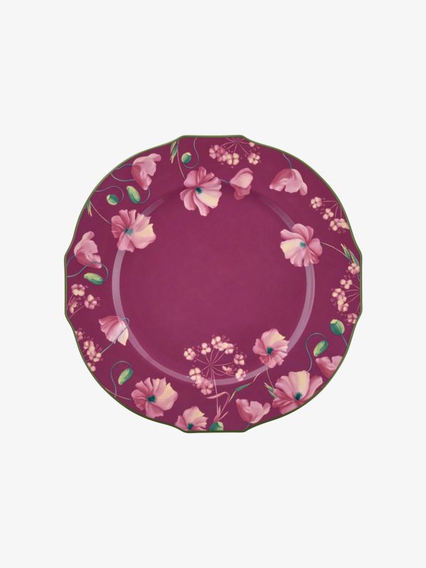Platzteller FLORENZA rosa/klein gemustert