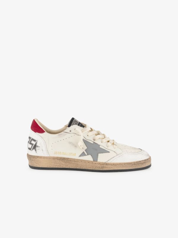 baskets en cuir "Ballstar" blanc