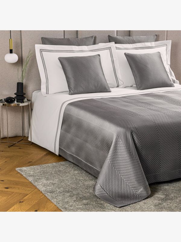 Couverture d'intérieur HERRINGBONE gris intermédiaire, FRETTE