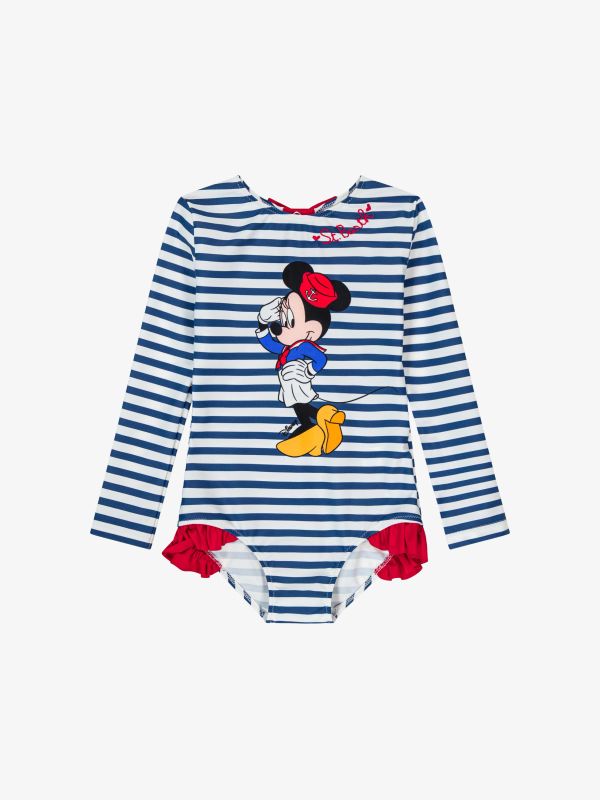 Costume de bain "Cressy" rayé bleu