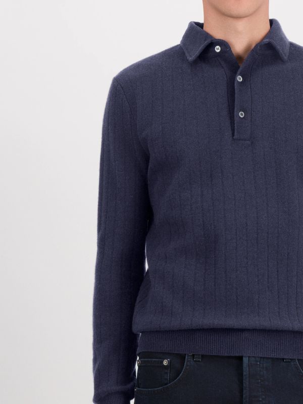 pull en tricot navy, LARDINI