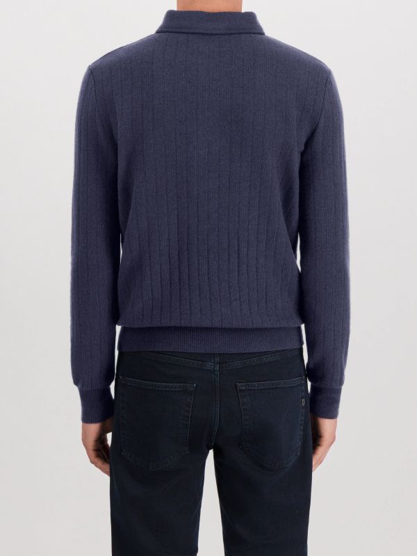 pull en tricot navy, LARDINI