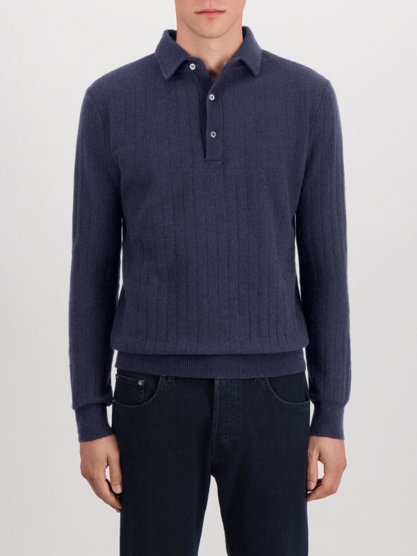 pull en tricot navy, LARDINI