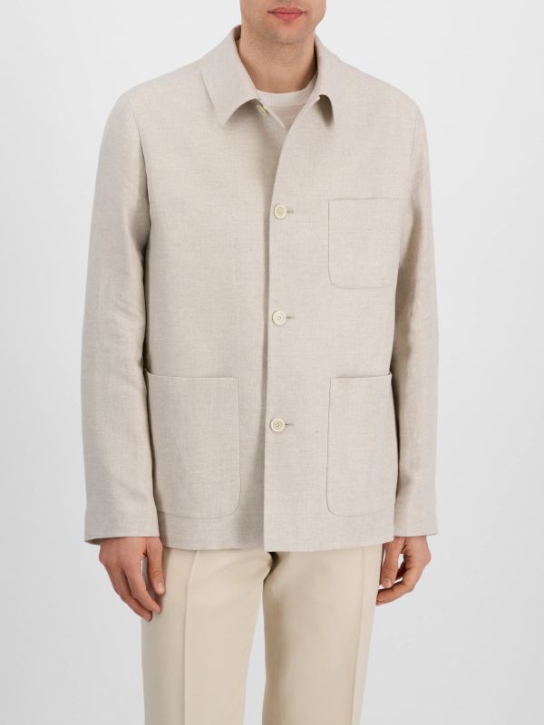 surchemise  beige, LARDINI