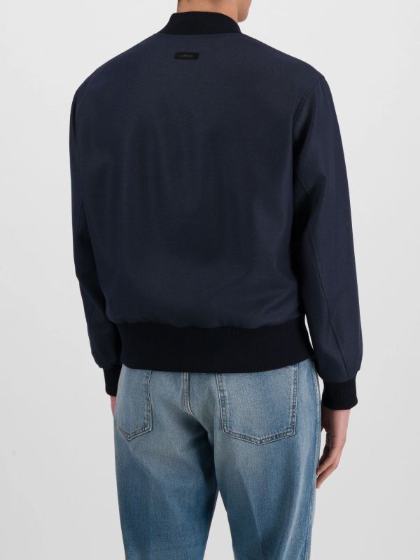 Blouson navy, LARDINI