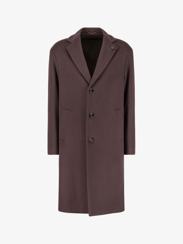 manteau de laine bordeaux