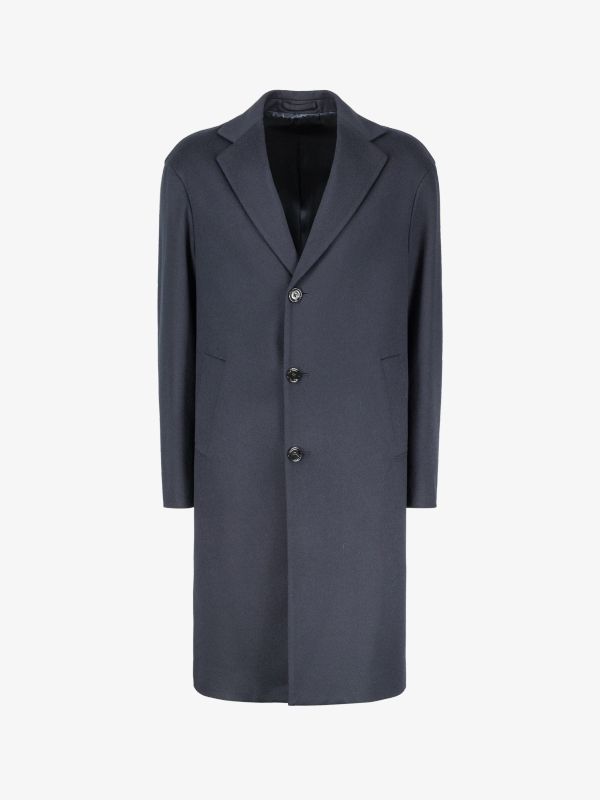 manteau de laine navy