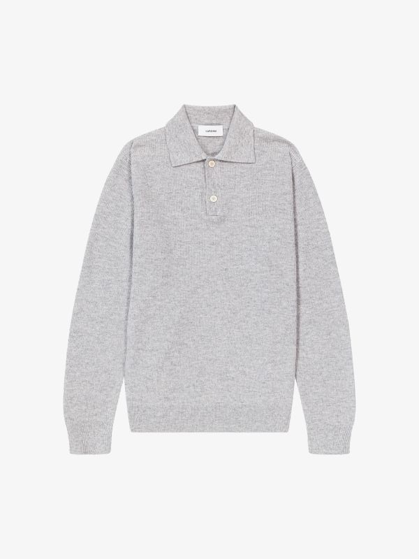 pull en tricot gris