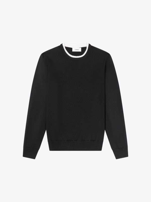 pull en tricot noir
