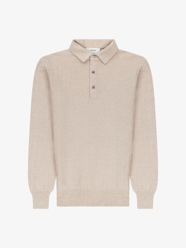 pull en tricot beige