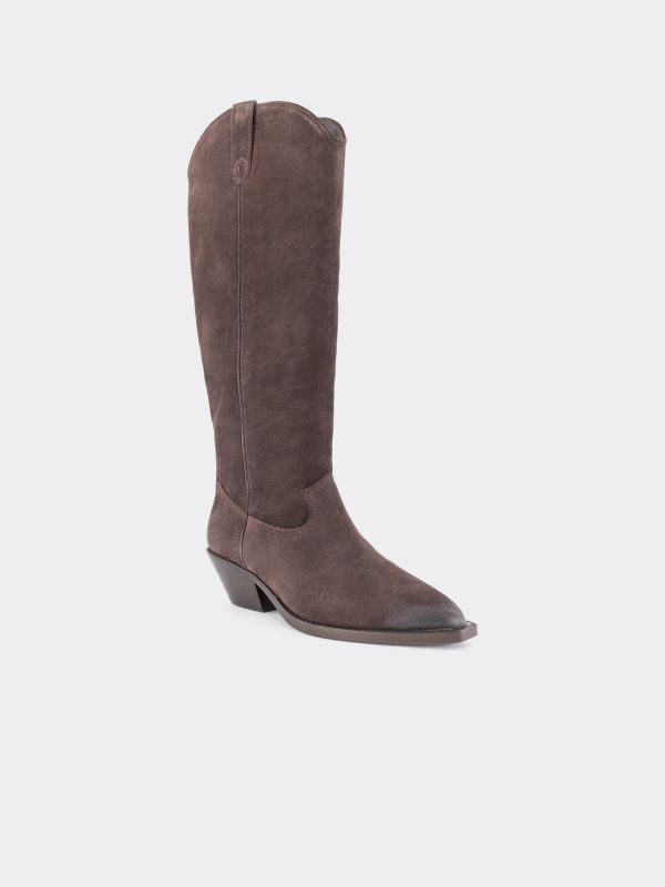 Bottes motardes "Dolly" brun clair, ASH