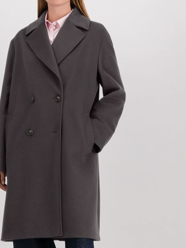manteau de laine brun intermédiaire, CINZIA ROCCA
