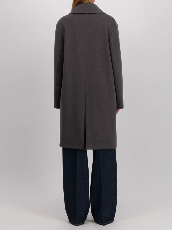 manteau de laine brun intermédiaire, CINZIA ROCCA
