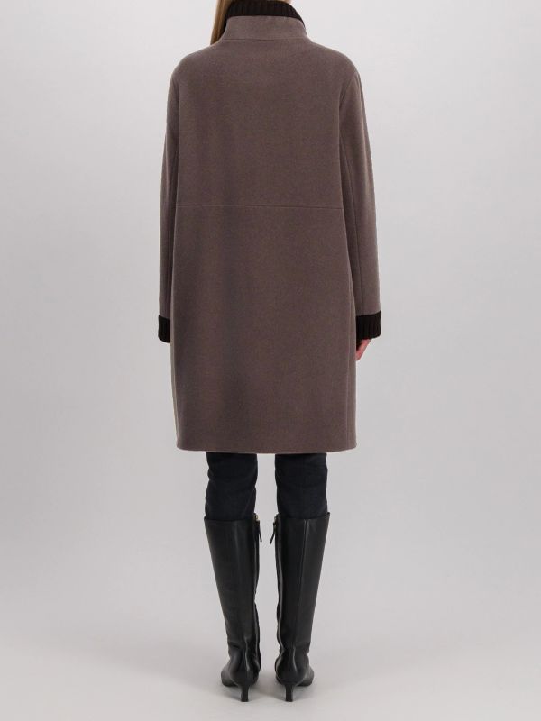 manteau de laine brun clair, CINZIA ROCCA