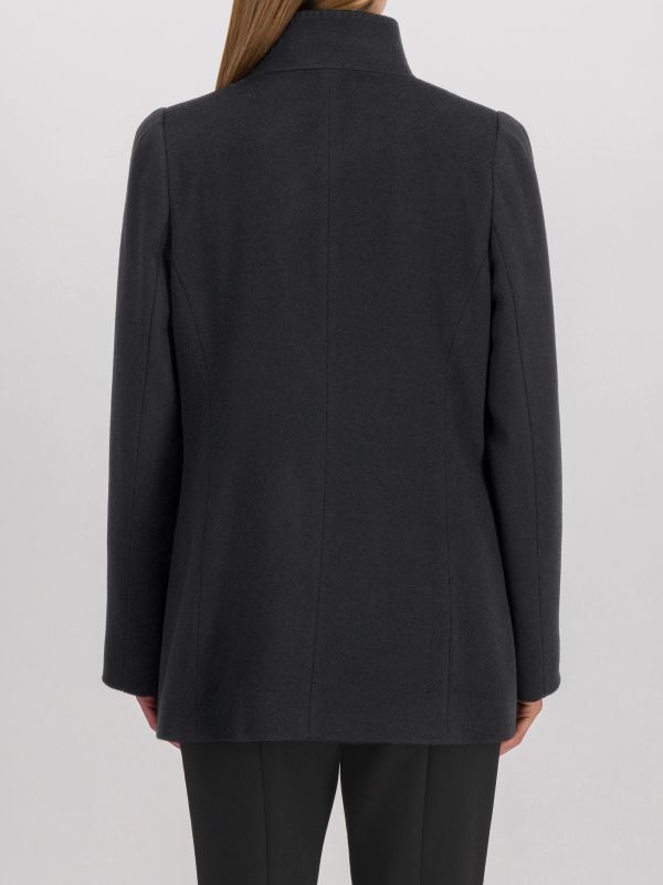 manteau de laine noir, CINZIA ROCCA