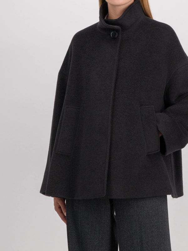 manteau court noir, CINZIA ROCCA