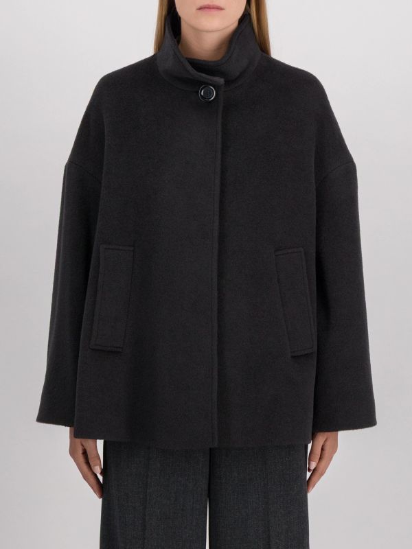 manteau court noir, CINZIA ROCCA