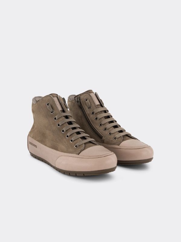Ledersneaker taupe, CANDICE COOPER