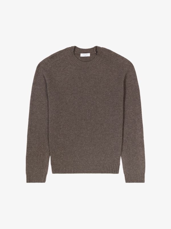 Wollpullover braun