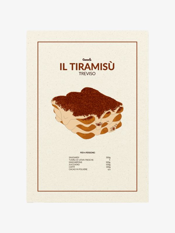 Poster IL TIRAMISU A5 braun