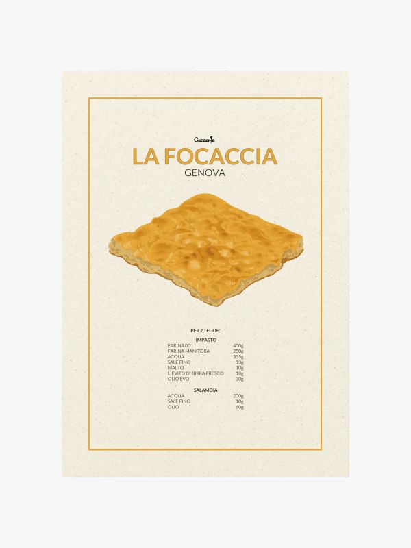 Poster LA FOCACCIA caramel