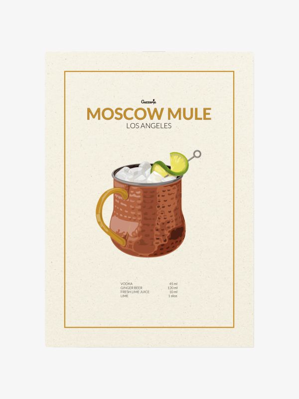 Poster MOSCOW MULE braun