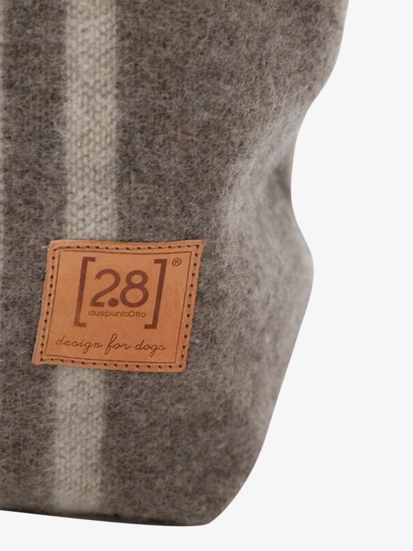 Sac à chien INGE rayé gris clair, DUEPUNTOOTTO