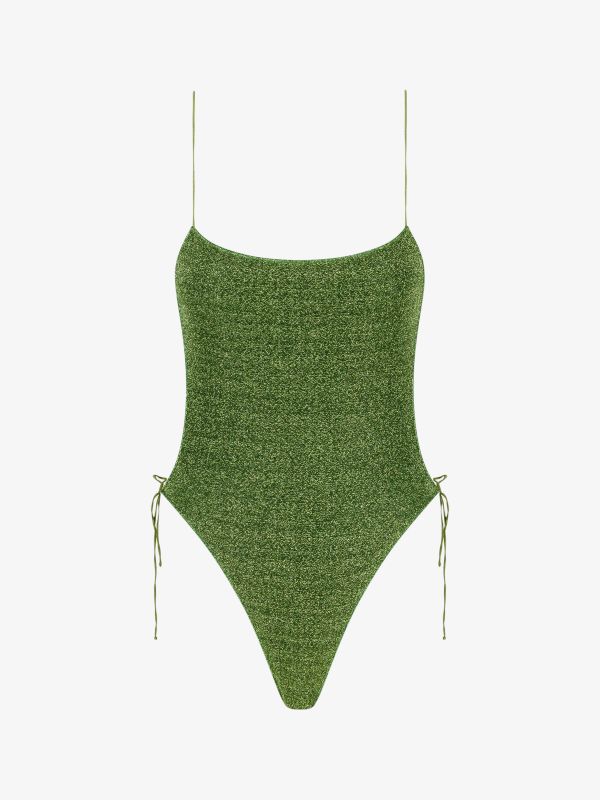 Badeanzug "Lumière Cut Out Maillot" grün