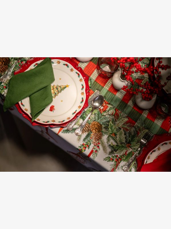 nappe vert/à petits motifs, TESSITURA TOSCANA TELERIE