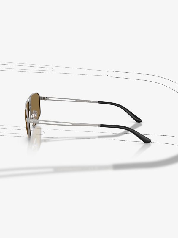 Lunettes de soleil  gris, ARMANI