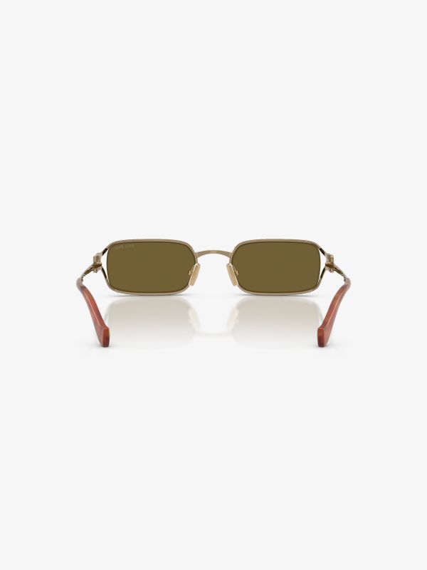 Lunettes de soleil  jaune dorée, MIU MIU
