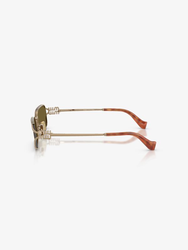Lunettes de soleil  jaune dorée, MIU MIU