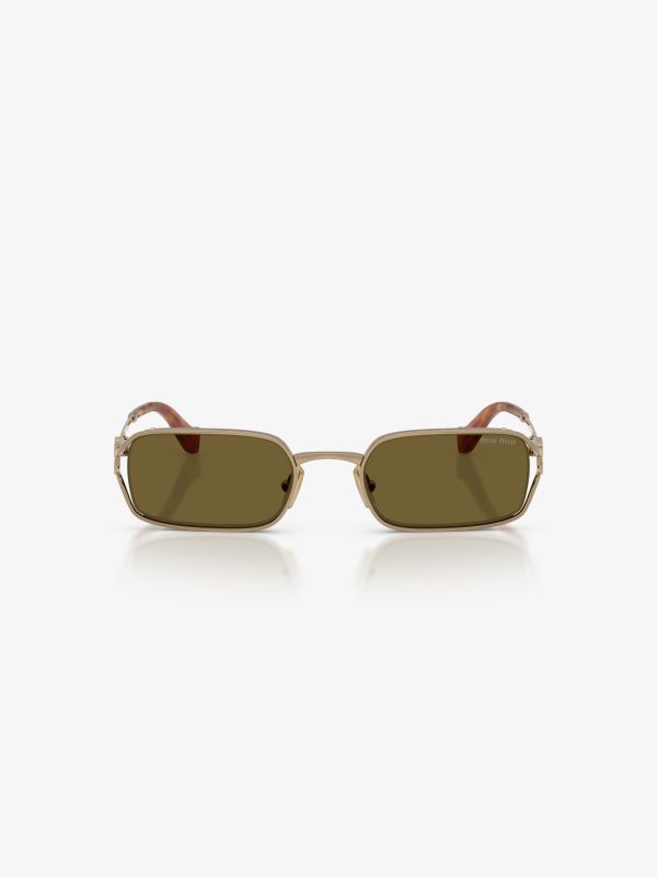 Lunettes de soleil  jaune dorée, MIU MIU