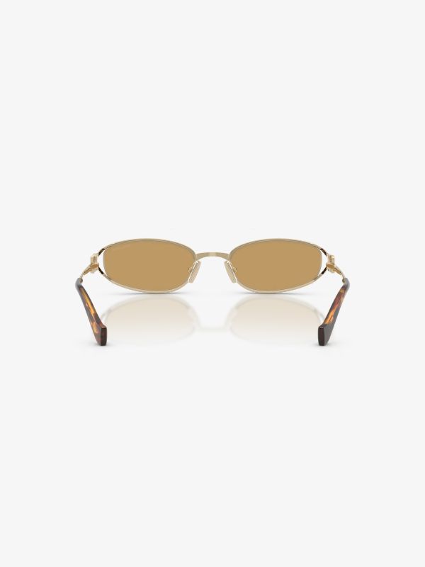 Lunettes de soleil  jaune dorée, MIU MIU