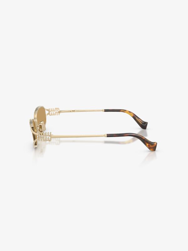 Lunettes de soleil  jaune dorée, MIU MIU