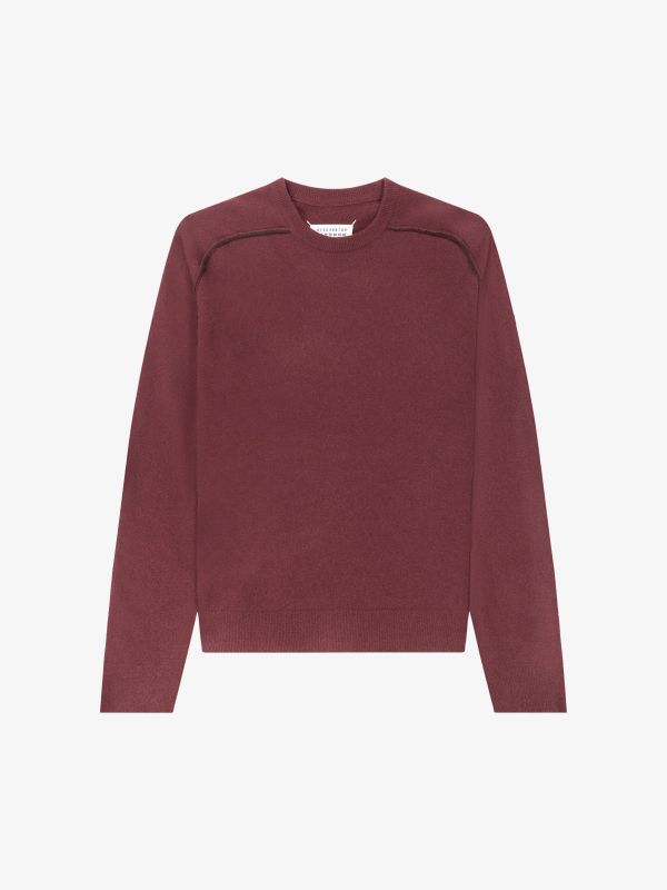 Wool jumper dark red