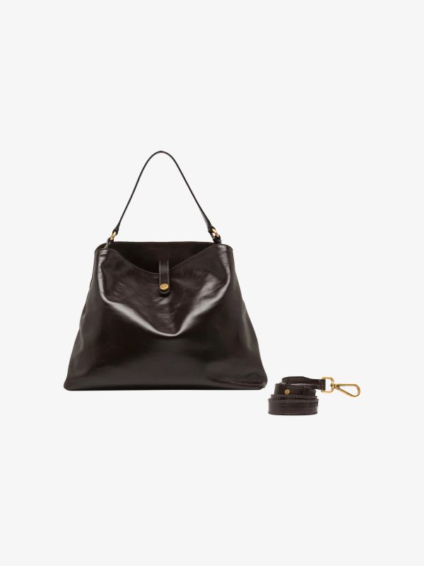 Schultertasche "Fiona" dunkelbraun