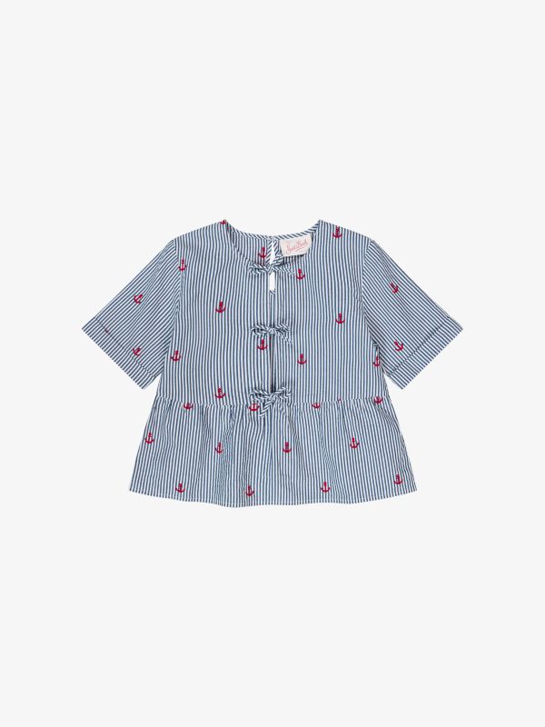 Blouse "Alyson" bleu clair
