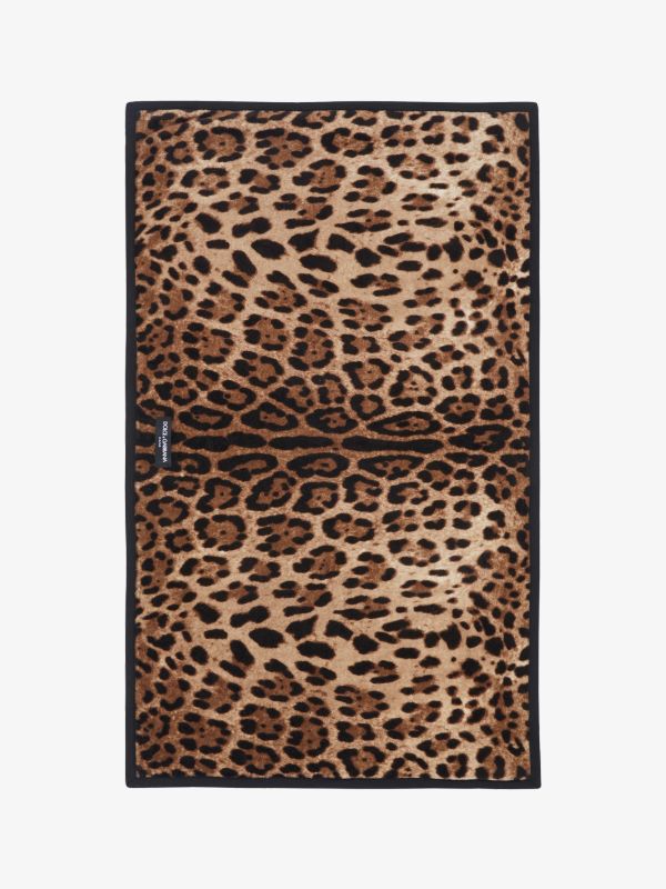 Badezimmer-Teppich LEOPARD beige/klein gemustert