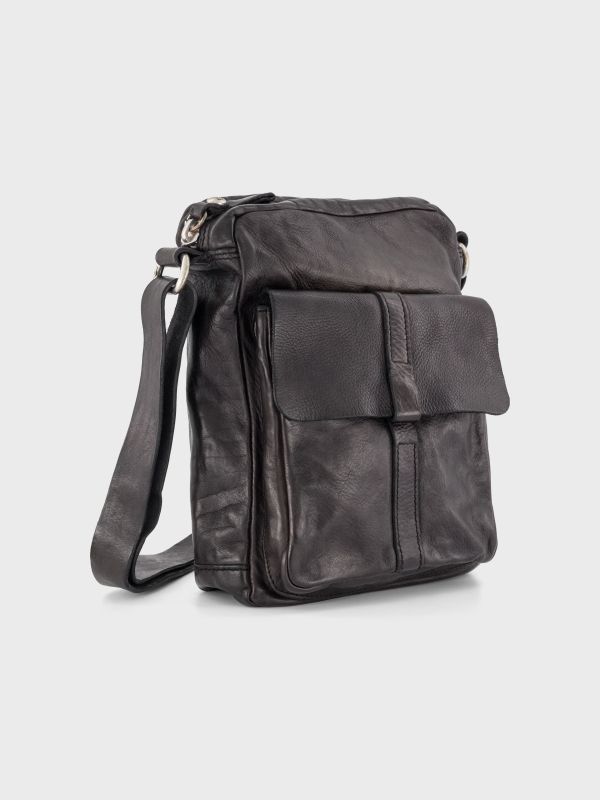 Sac à bandoulière gris, CAMPOMAGGI