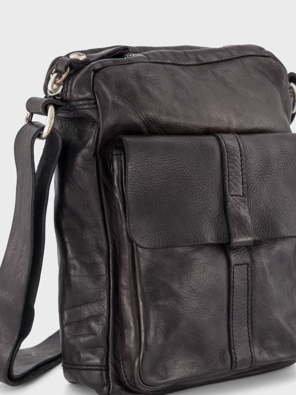 Sac à bandoulière gris, CAMPOMAGGI