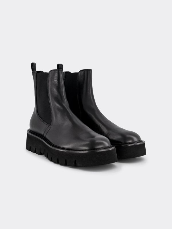 Bottines Chelsea "Luggie" noir, AGL