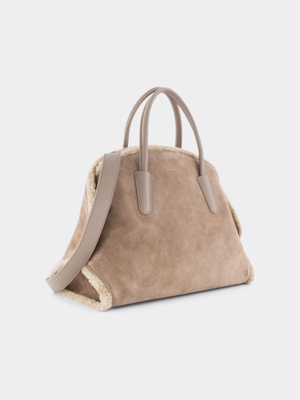 Sac à main "Tylde Suede" brun, COCCINELLE