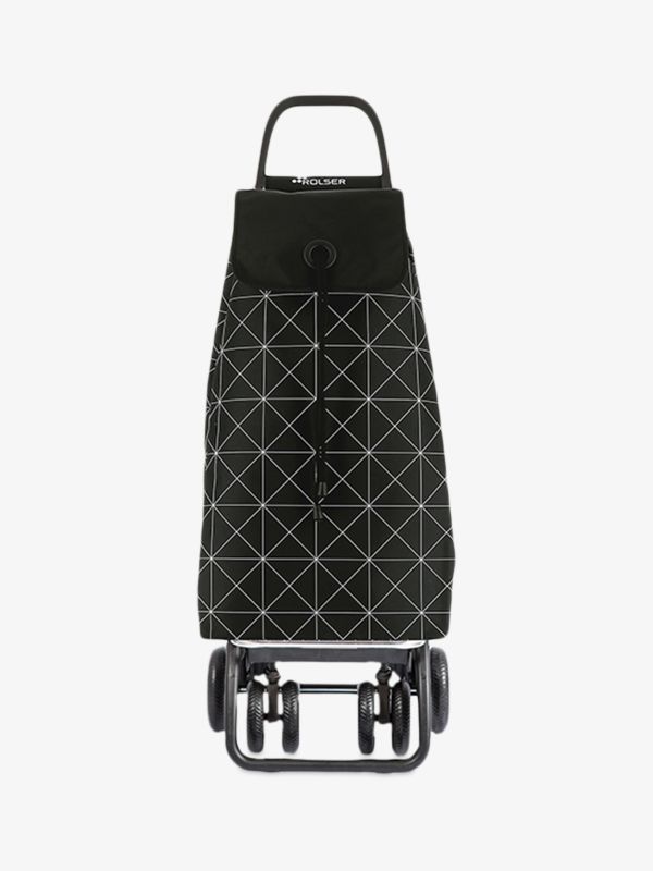 Einkaufswagen 6 WHEELS 6 WHEEL schwarz/klein gemustert