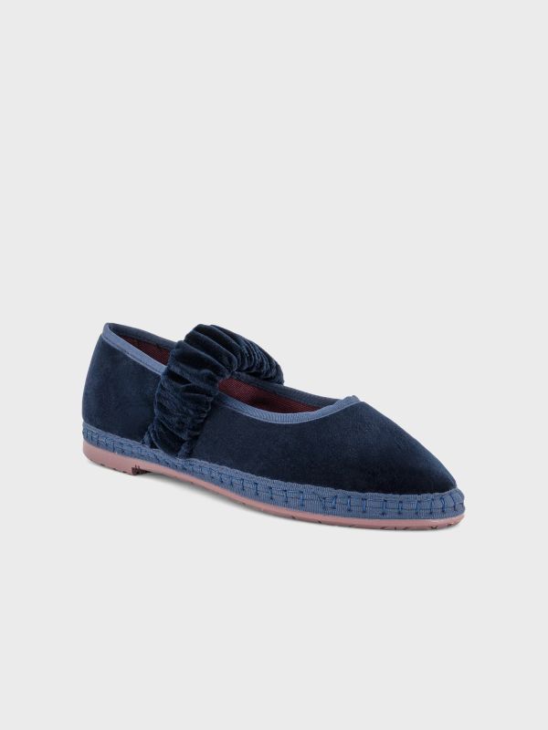 Ballerines "Mafalda" bleu, FLABELUS